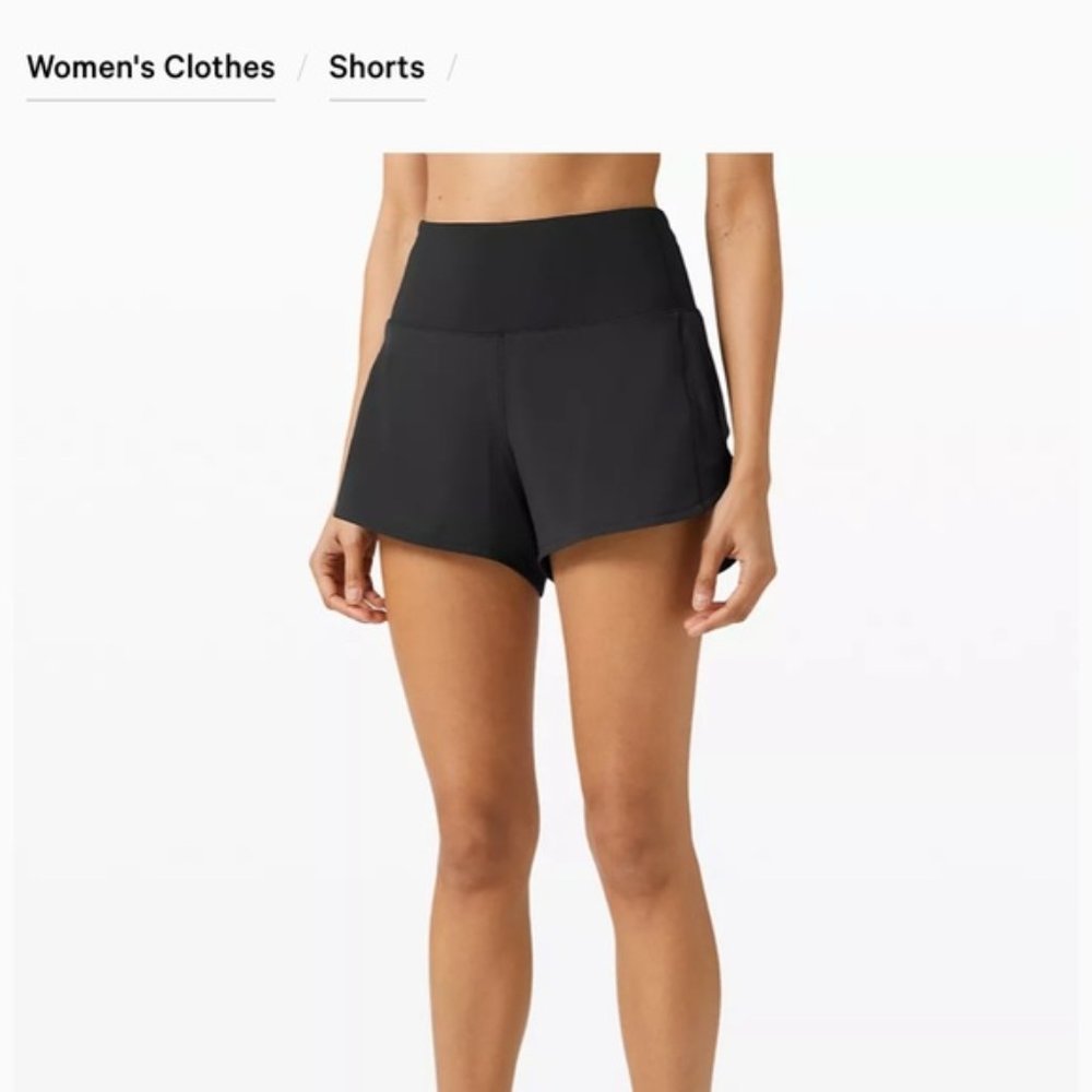 Lululemon Speed Up Short Long High Rise 4" - 4